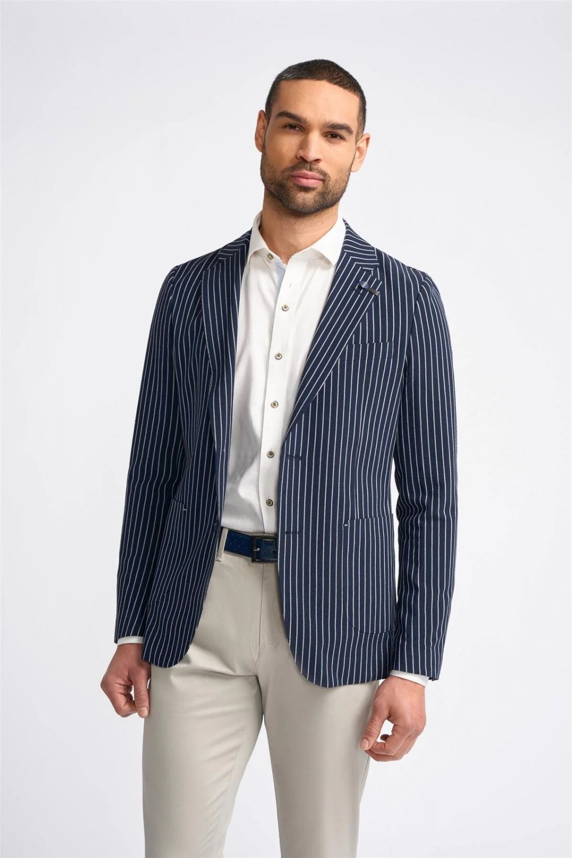 blazer-blu-378bqg-1.jpg Giacca blazer blu gessata cavani slim fit - immagine 1