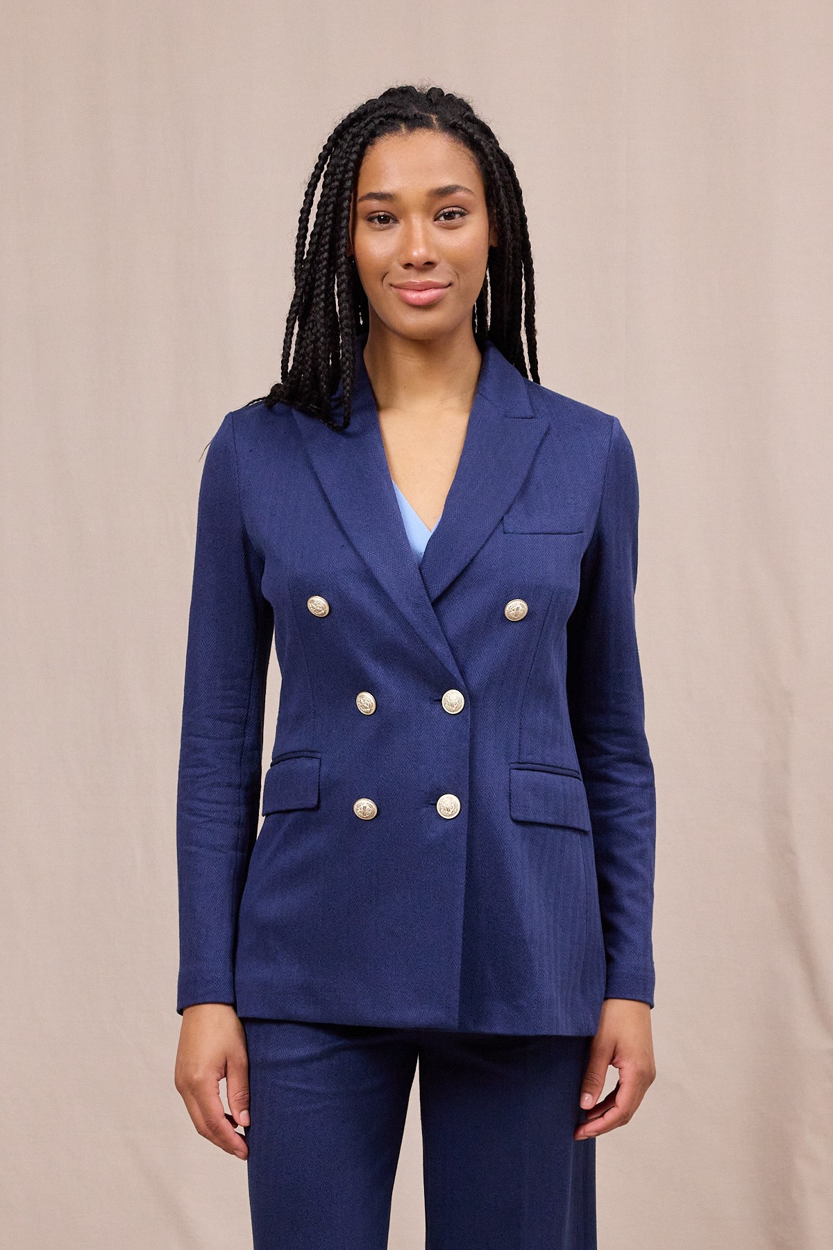 blazer-blu-588dpw-1.jpg Blazer blu CIRCOLO 1901 P/E 26 - immagine 1