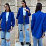 Blazer blu elettrico