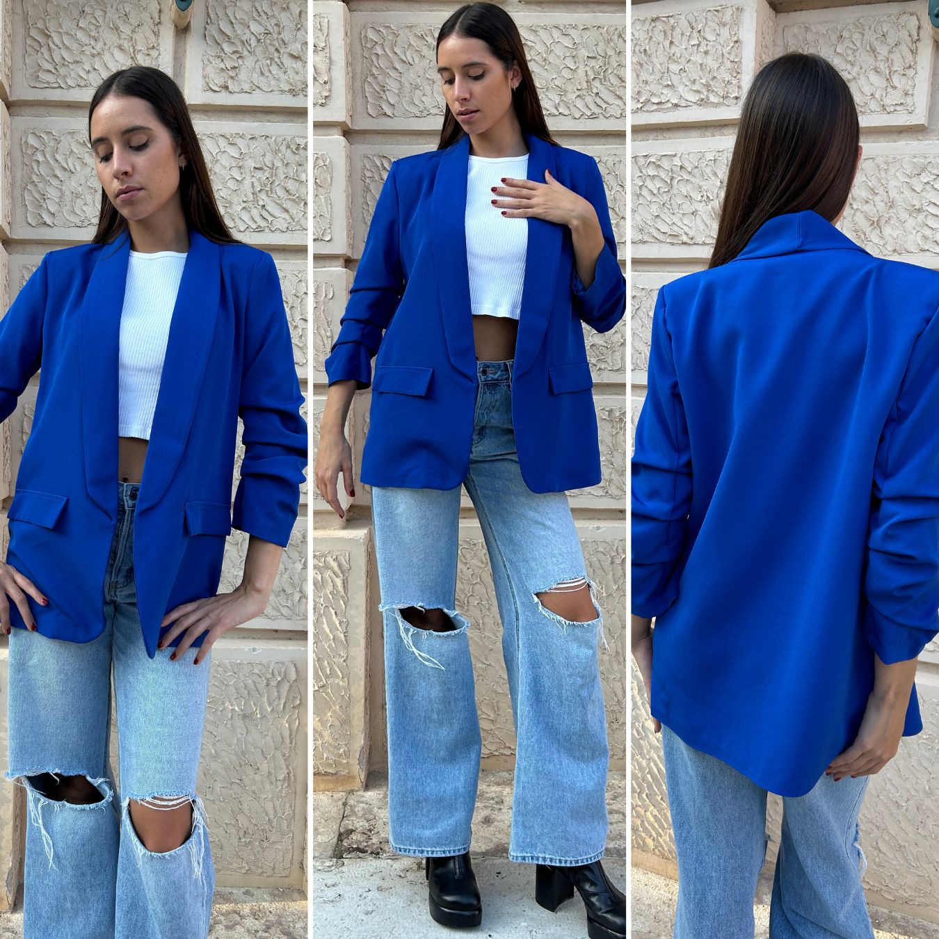blazer-blu-821hnb-1.jpg Blazer blu elettrico - immagine 1