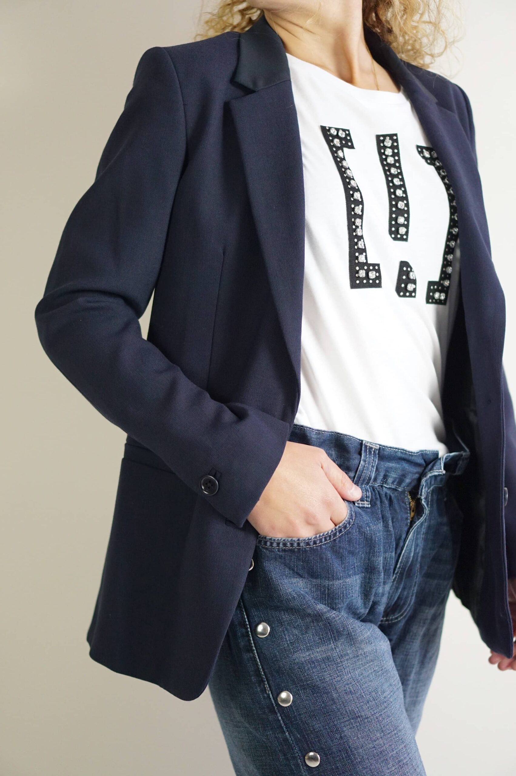 blazer-blu-donna-672oyy-1.jpg Blazer sartoriale blu notte | Mauro Grifoni Reboot Store | Outlet online - immagine 1