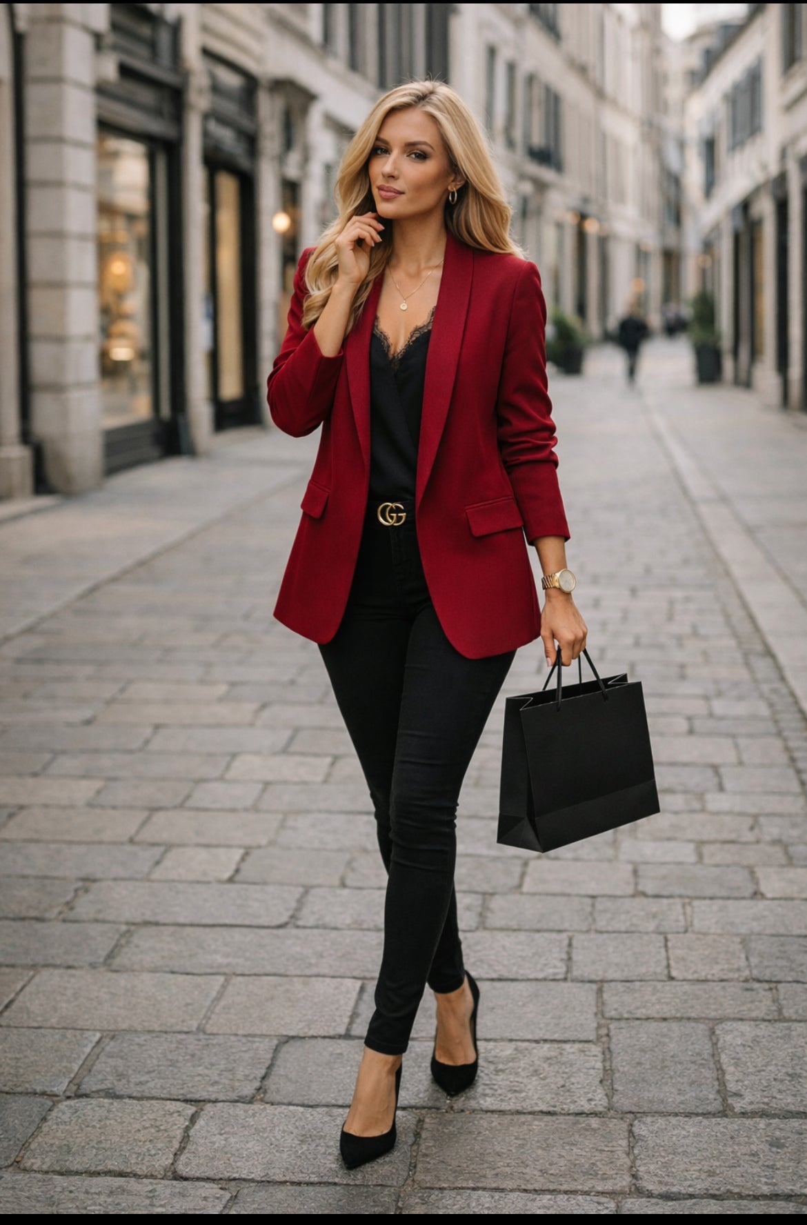 blazer-donna-elegante-014tfx-1.jpg Blazer Donna Elegante Giacca Professionale – EMME FASHION STORE - immagine 1
