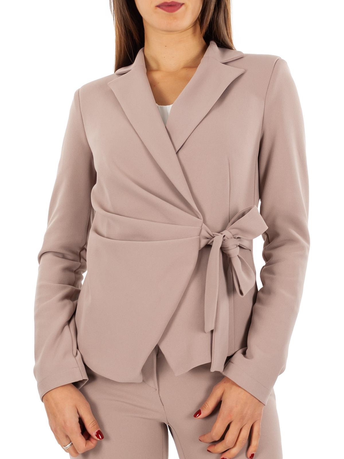 blazer-donna-elegante-087xjp-1.jpg Blazer Donna Giacca Corta Donna Blazer Donna Curvy Elegante Giacca Corta In Tessuto Tecnico - immagine 1