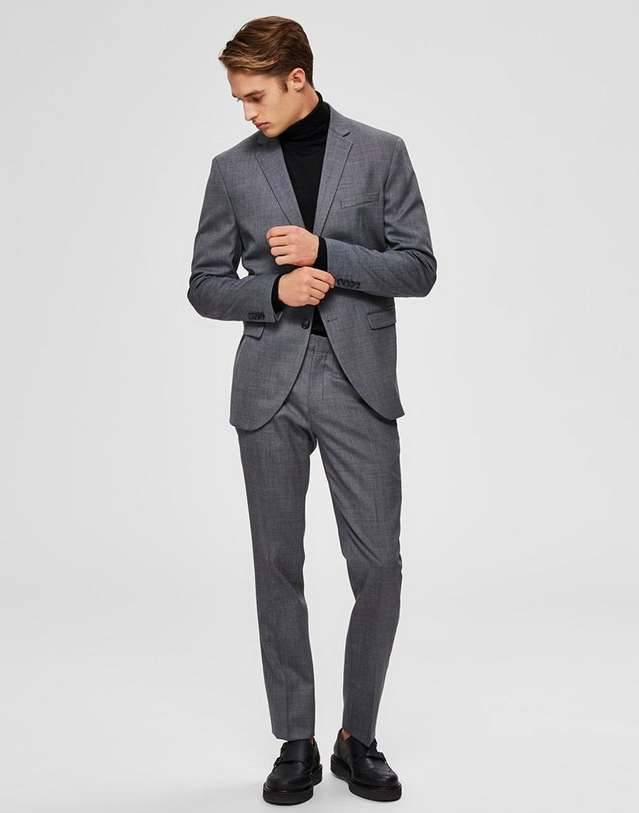 blazer-grigio-637jhj-1.jpg Blazer slim fit grigio - immagine 1
