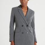 Calliope DOPPIO PETTO Blazer grigio/grigio screziato Zalando.it