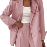 Generico Giacca da Donna Oversize Elegante Classic Giacca Blazer Donna Casual Corta Tailleur Giacca Temperamento Giacca Blazer Oversized Outwear ...