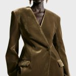 Blazer in velluto Verde kaki scuro DONNA | H&M IT