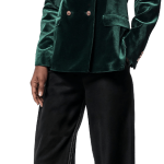 Velluto Giacca Elegante Verde Giacca Velluto Verde Donna Donna Velluto Verde Giacche Blazer