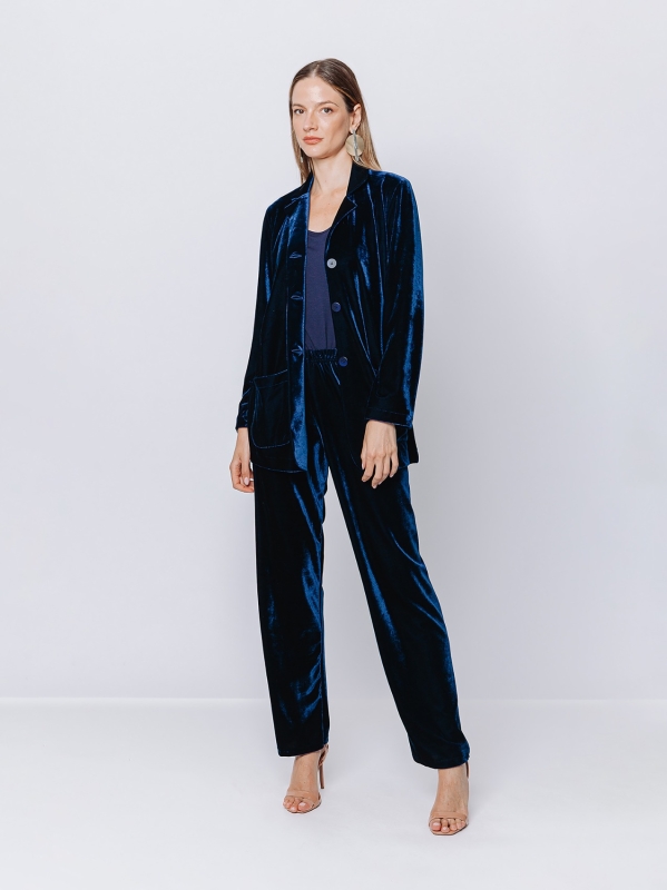blazer-velluto-donna-484qoq-1.jpg Blazer in velluto - immagine 1