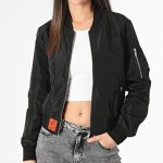 Bombers Original MA1 Giacca Bomber Donna Nero Ryses