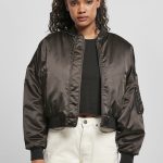 Urban Classics LADIES SHORT OVERSIZED SATIN BOMBER JACKET Giubbotto Bomber black/nero Zalando.it