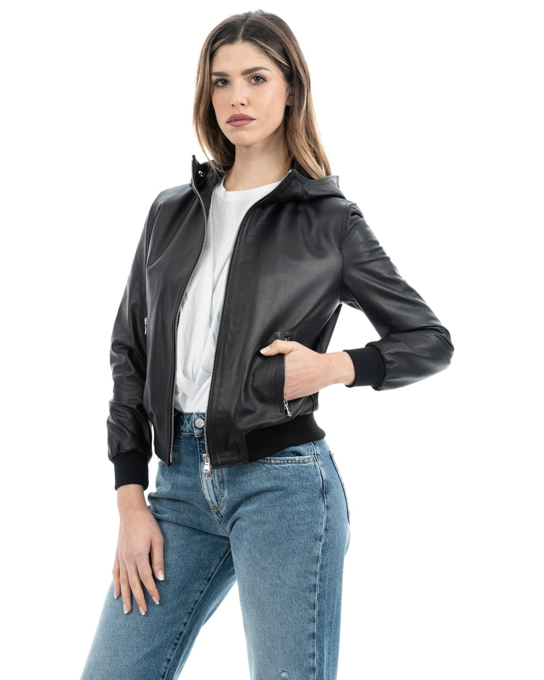 bomber-pelle-donna-457jwj-1.jpg Bomber Donna – Doppia Pelle - immagine 1