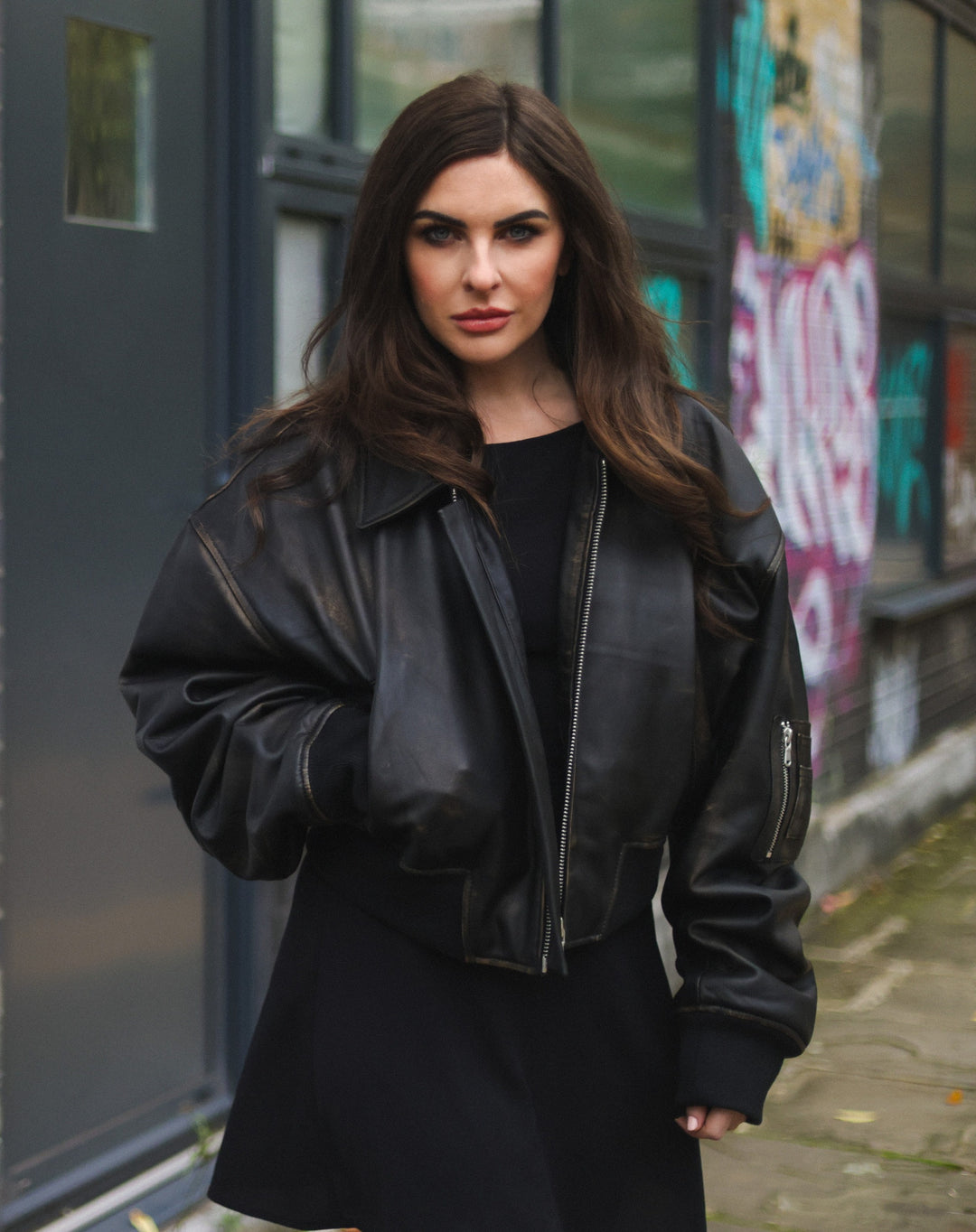 bomber-pelle-donna-856umb-1.jpg Acquista il nostro bomber in pelle da donna | Giacche in pelle da donna nel Regno Unito – Infinity Leather - immagine 1
