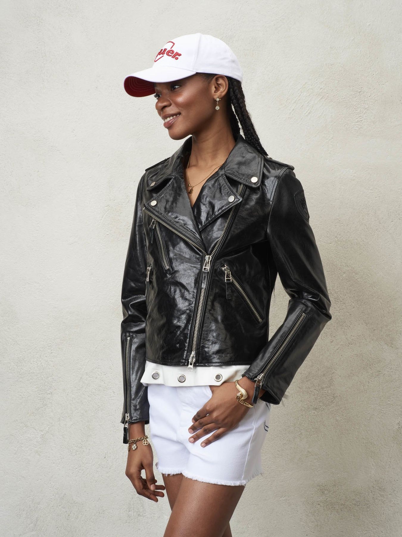 chiodo-di-pelle-donna-982uor-1.jpg Giacca Pelle Donna Zalando Chiodo Pelle Chiodo Giubbotti In Pelle Zalando Borchie Giacca Di Pelle A - immagine 1