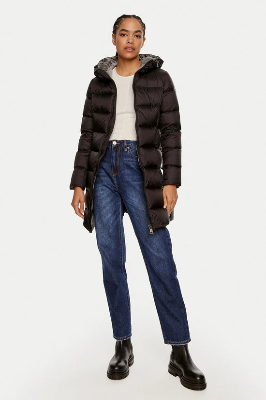 colmar-giacca-donna-324ybb-1.jpg Colmar Giacca Lunga Con Cappuccio Giubbino Colmar Donna Il Piumino Colmar Tiene Caldo Giacca - immagine 1