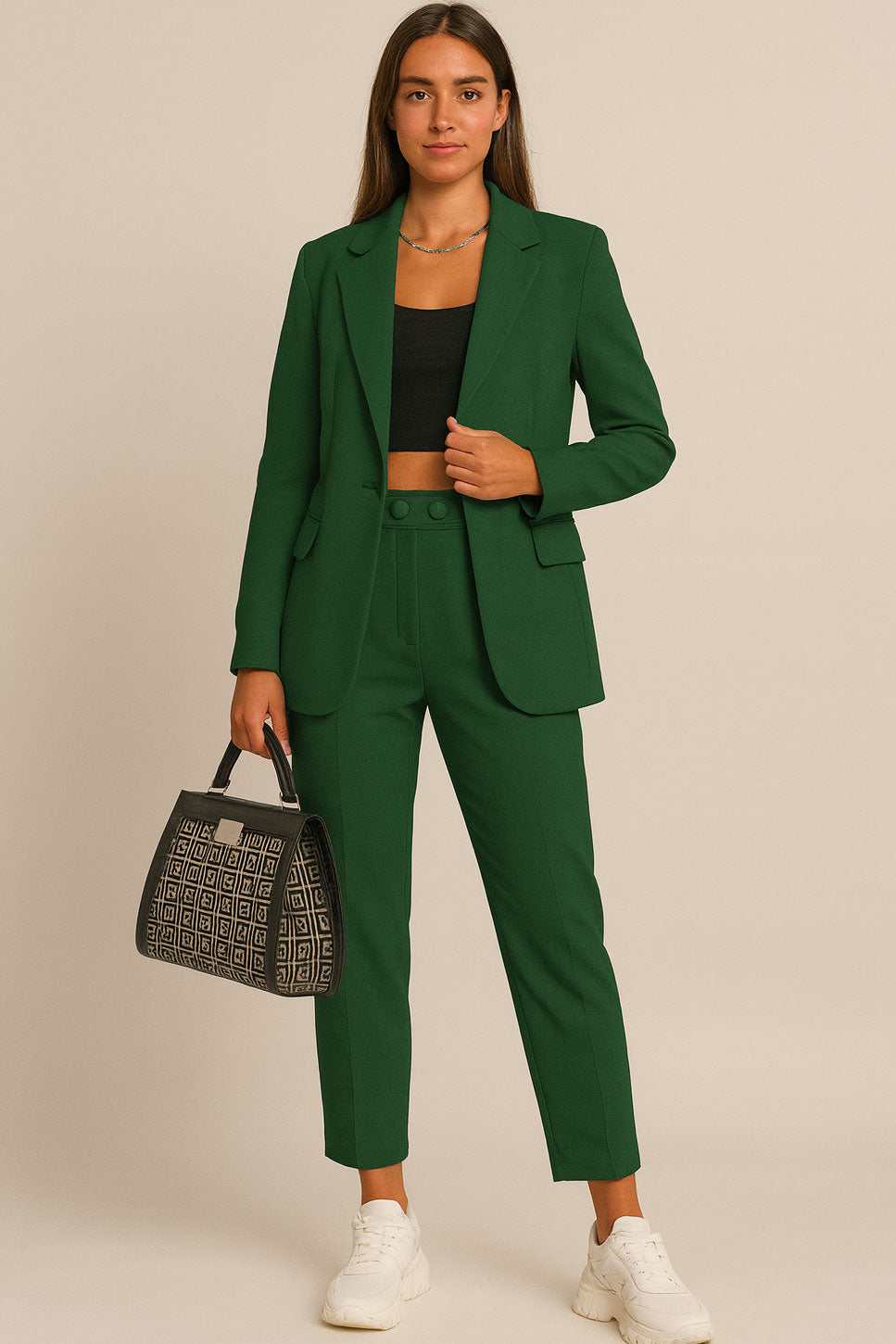 completo-donna-giacca-e-pantalone-489ufw-1.jpg Tailleur Donna 2 Bottoni 10 Colori Elegante ILoveDress – I Love Dress - immagine 1