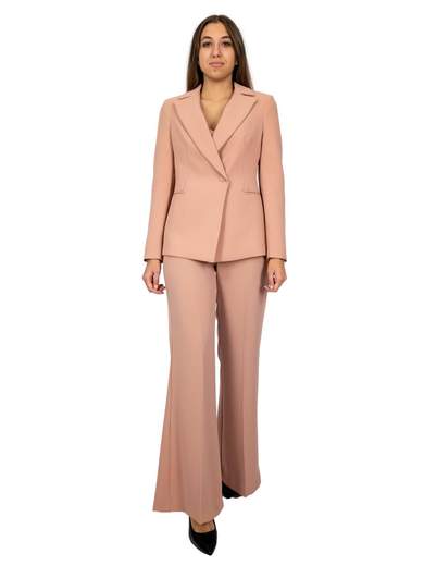 completo-donna-giacca-e-pantalone-647rjg-1.jpg Tailleur Donna Completo Giacca E Pantalone Over Flaire Crepe - immagine 1