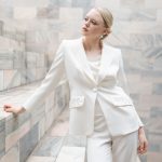 Tailleur da sposa giacca e pantaloni Marianna Lanzilli Abiti da sposa Milano