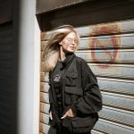 Golden Goose Giacca a vento multitasche di colore nero TIMES S.A.S. di Dal Mas Vito & C