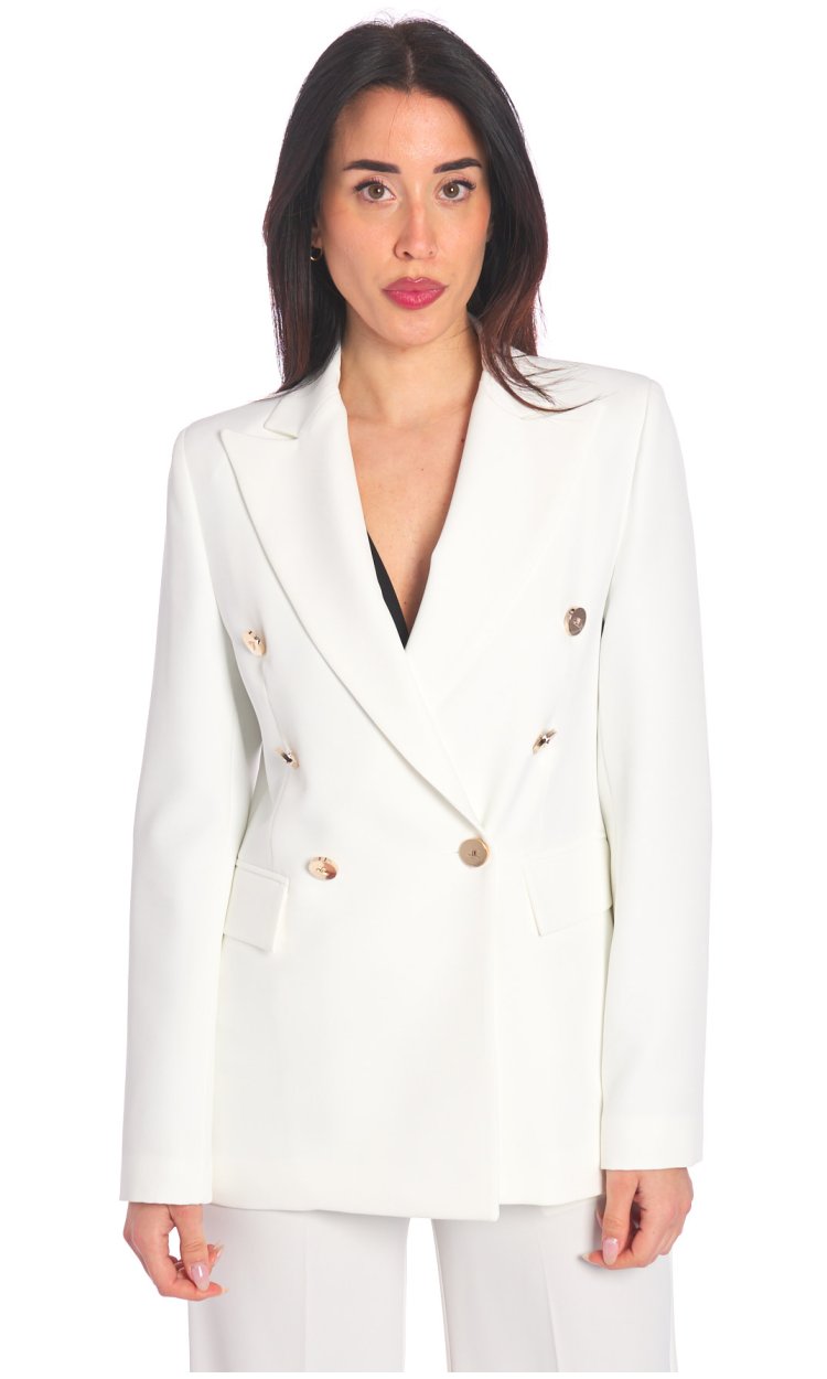 giacca-bianca-donna-232xnt-1.jpg GIACCA LUCKYLU DOPPIOPETTO BIANCA - immagine 1