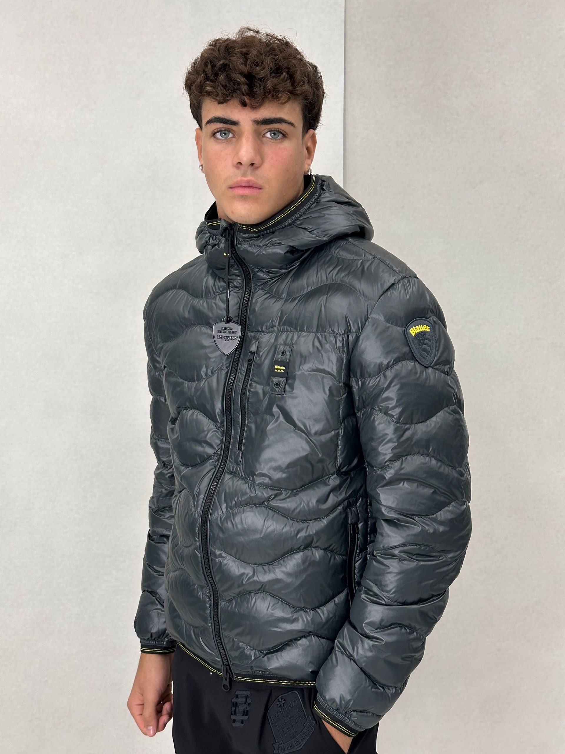 giacca-blauer-382iyq-1.jpg Giubbotto BLAUER 03074/3074 S / Grigio - immagine 1