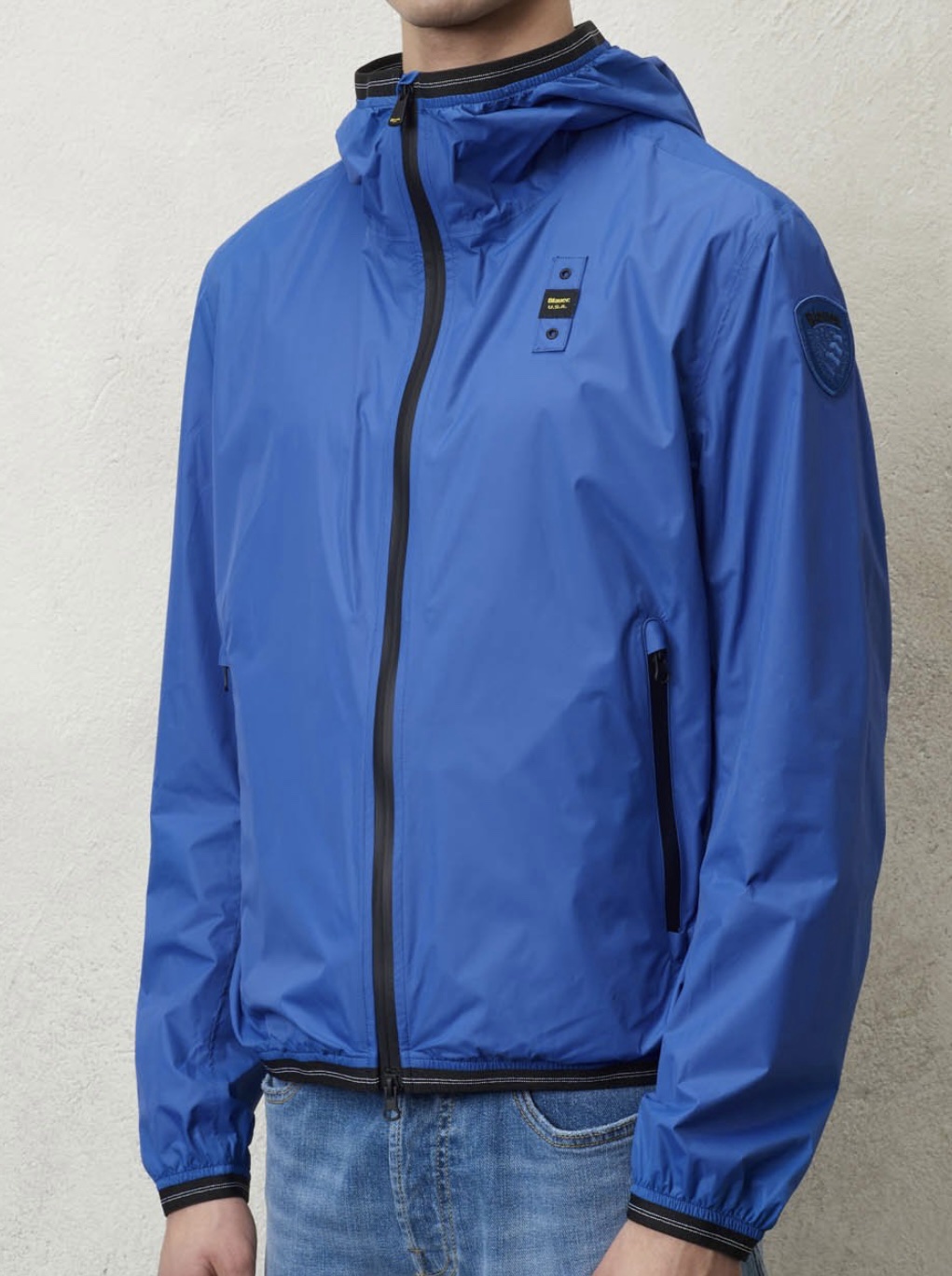 giacca-blauer-711uzu-1.jpg BLAUER UOMO GIACCA A VENTO NASTRATA - immagine 1