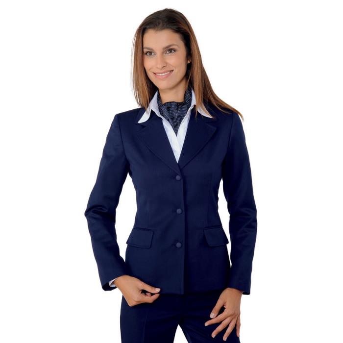 giacca-blu-donna-313eim-1.jpg Giacca Donna Portland Lana Foderata Blu - immagine 1