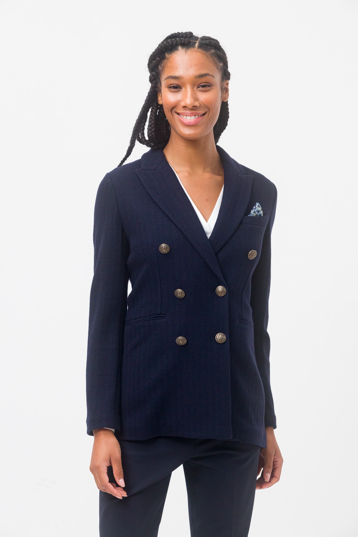 giacca-blu-donna-499ohq-1.jpg Blazer blu CIRCOLO 1901 A/I - immagine 1