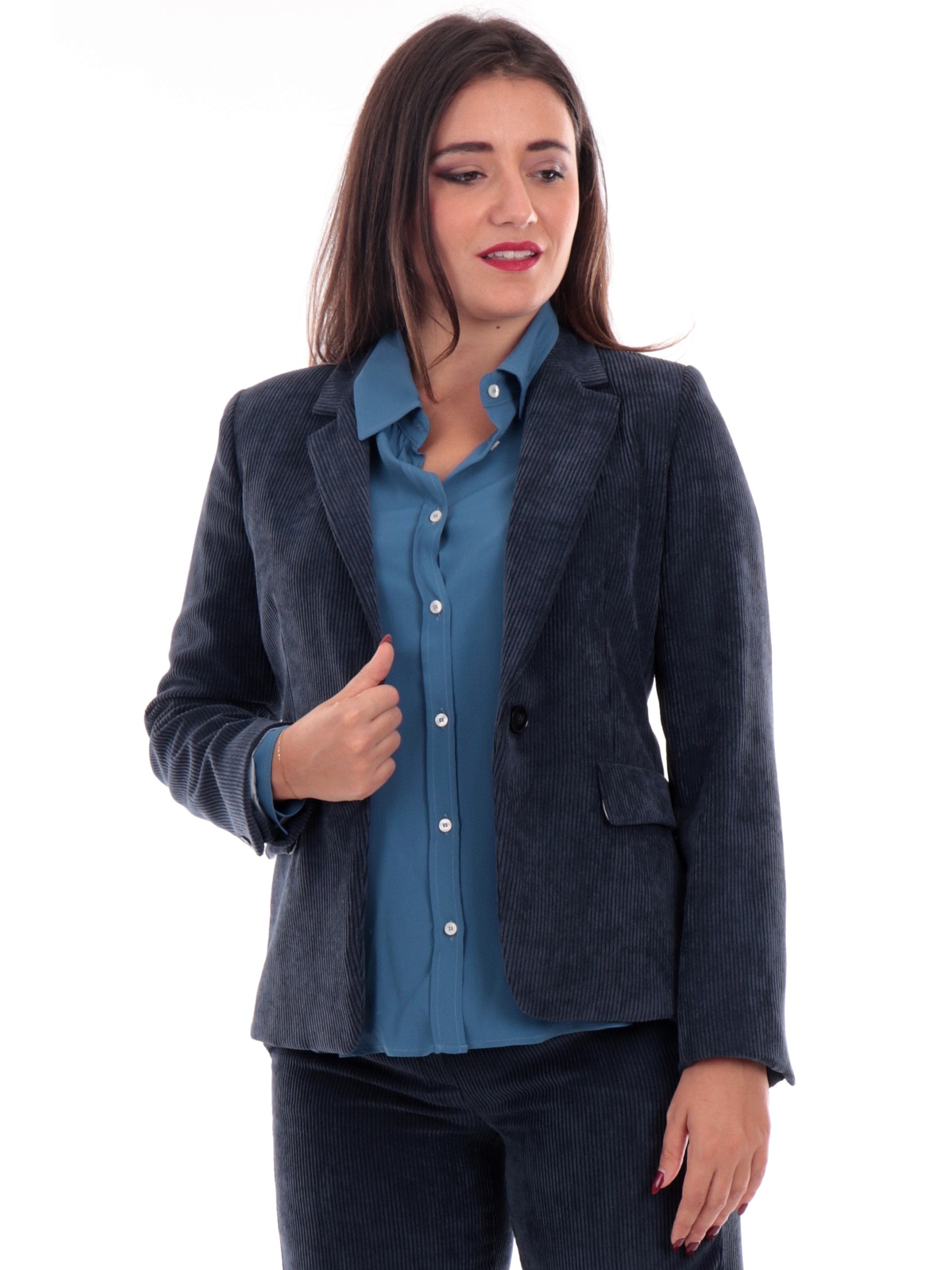 giacca-blu-donna-801yrf-1.jpg Velvet Blazer Blazer Blu Zara Donna Velluto Blu Blazer In Velluto Zara Blazer Donna Zara Giacca Blu - immagine 1