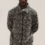 Giacca Camicia Aidan Nero Jacquard Wooden Store