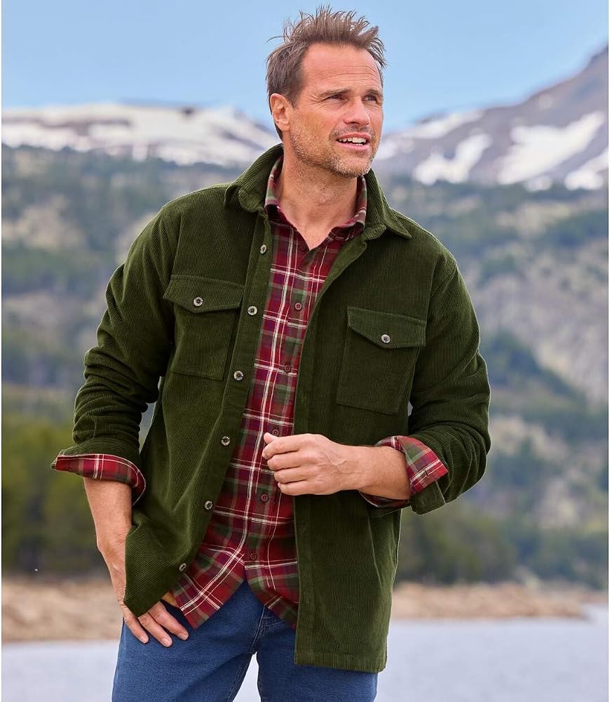 giacca-camicia-uomo-669tfd-1.jpg ATLAS FOR MEN Camicia di Velluto L : Amazon.it: Moda - immagine 1