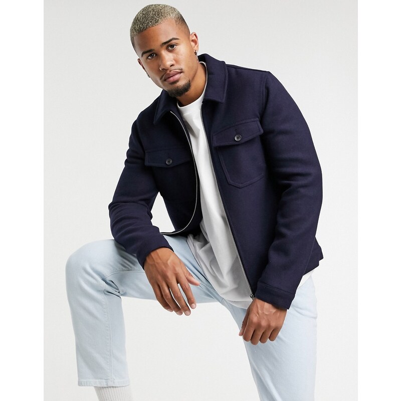 giacca-camicia-uomo-899ogb-1.jpg Camicia Uomo Giacca Camicia Pesante Giacca Camicia Imbottita A Quadri Con Interno Agnellato - immagine 1
