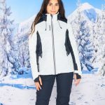 Globo E Commerce Calzature, Abbigliamento, Sport, Intimo, Accessori REUSCH Giacca da sci donna bianca e nera con cappuccio impermeabile traspirante e antivento
