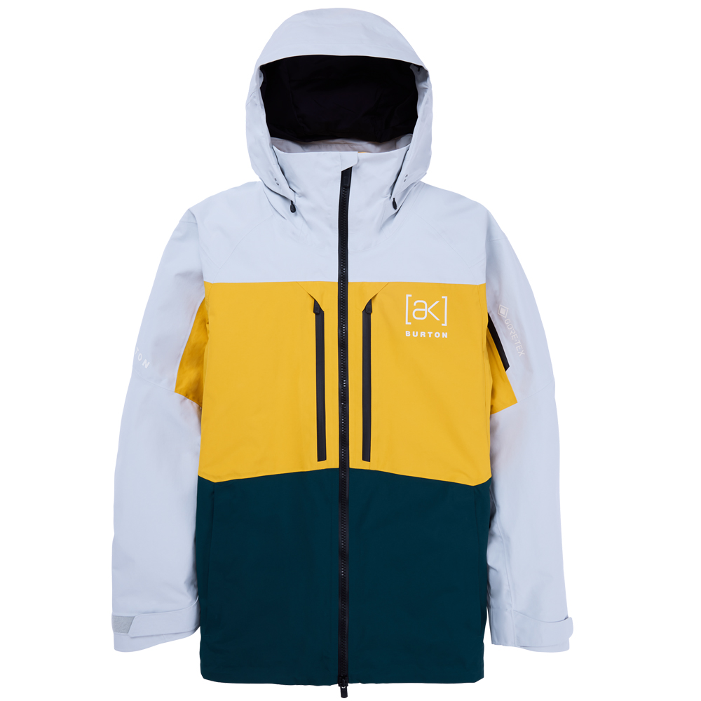 giacca-da-snowboard-uomo-037teh-1.jpg Giacca Snowboard Burton AK SWASH GORE TEX GRAY CLOUD/GOLDEN ROD/DEEP EMERALD - immagine 1