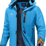 Rdruko Giacca da sci invernale da uomo, da snowboard, in pile caldo, imbottita, impermeabile, funzionale, da uomo, per attività all'aria aperta, con cappuccio, Blu, S : Amazon.it: Moda