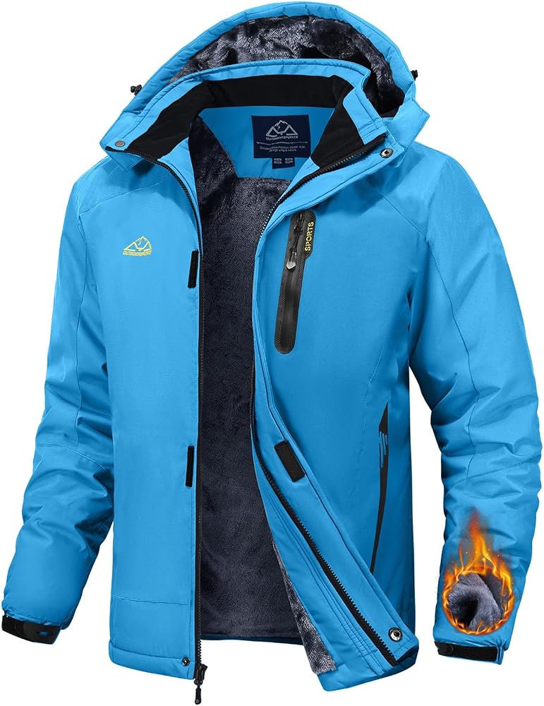 giacca-da-snowboard-uomo-481zac-1.jpg Rdruko Giacca da sci invernale da uomo, da snowboard, in pile caldo, imbottita, impermeabile, funzionale, da uomo, per attività all'aria aperta, con cappuccio, Blu, S : Amazon.it: Moda - immagine 1