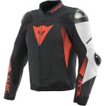 Giacca DAINESE Super Speed 4 Estiva Black Matt / White / Fluo Red · Motocard