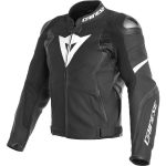 Giubbotto Moto In Pelle Dainese AVRO 4 Nero Nero Bianco Vendita Online Outletmoto.eu