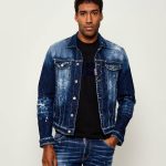 Giacca di jeans Dan Jean Dsquared2 | regular fit | colore blu marino | Gomez.moda