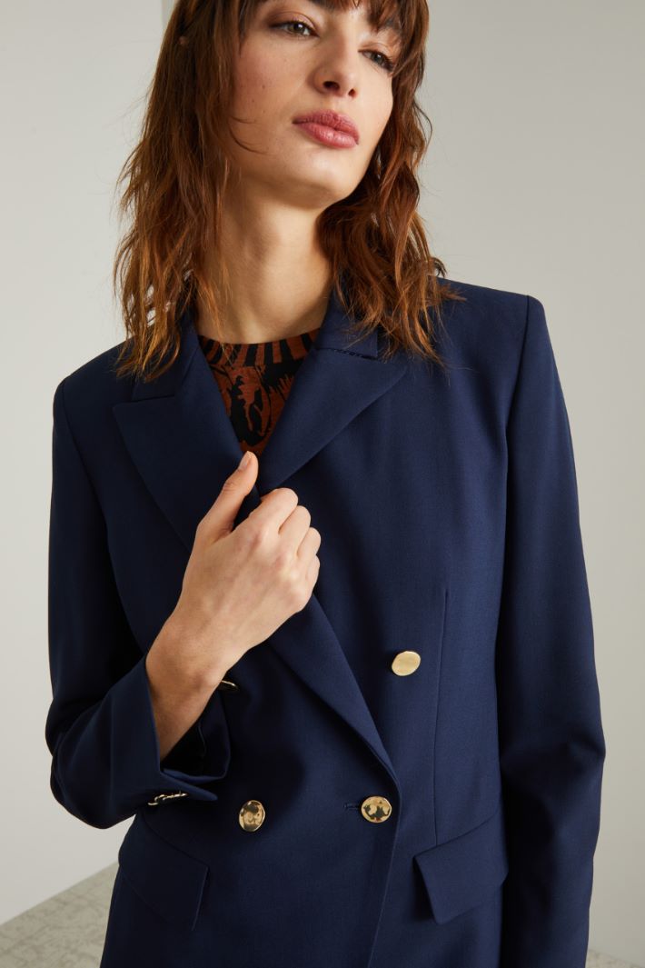 giacca-doppiopetto-donna-010cjg-1.jpg Blazer doppiopetto, blu | Intrend - immagine 1