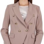Blazer Donna Elegante Corto Doppiopetto Rinascimento
