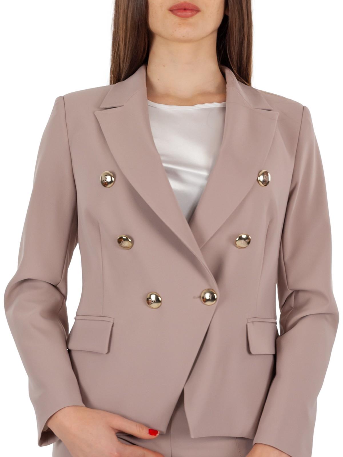 giacca-doppiopetto-donna-347ecb-1.jpg Blazer Donna Elegante Corto Doppiopetto Rinascimento - immagine 1