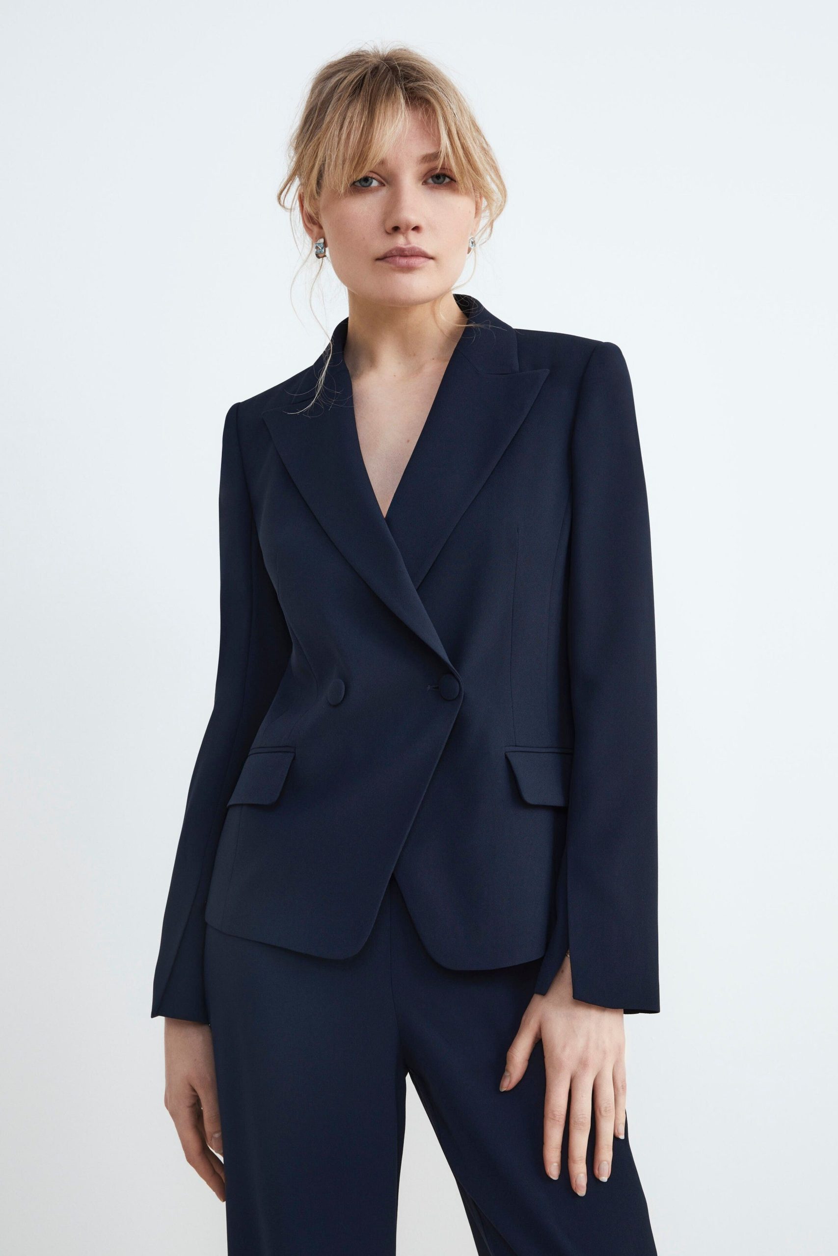 giacca-doppiopetto-donna-644coi-1.jpg Blazer doppiopetto elegante BLU 42 - immagine 1