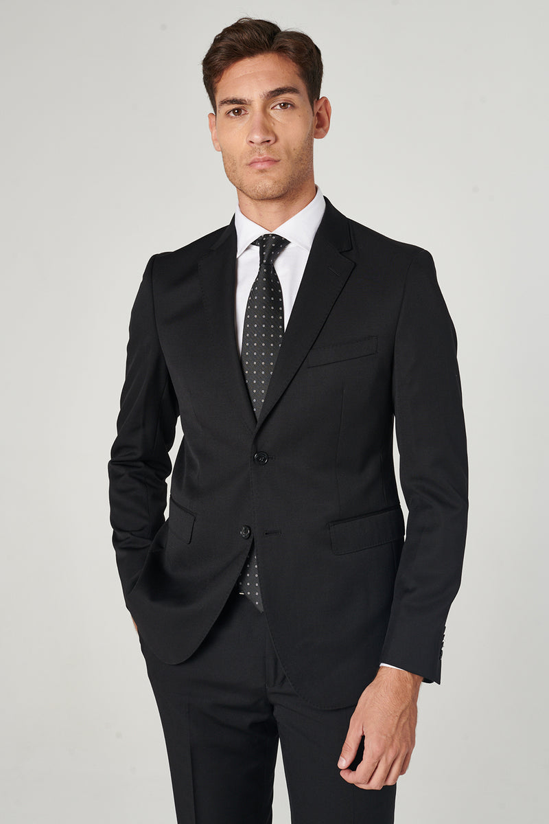 giacca-elegante-uomo-133lyr-1.jpg Giacca da abito in pura lana NERO - immagine 1