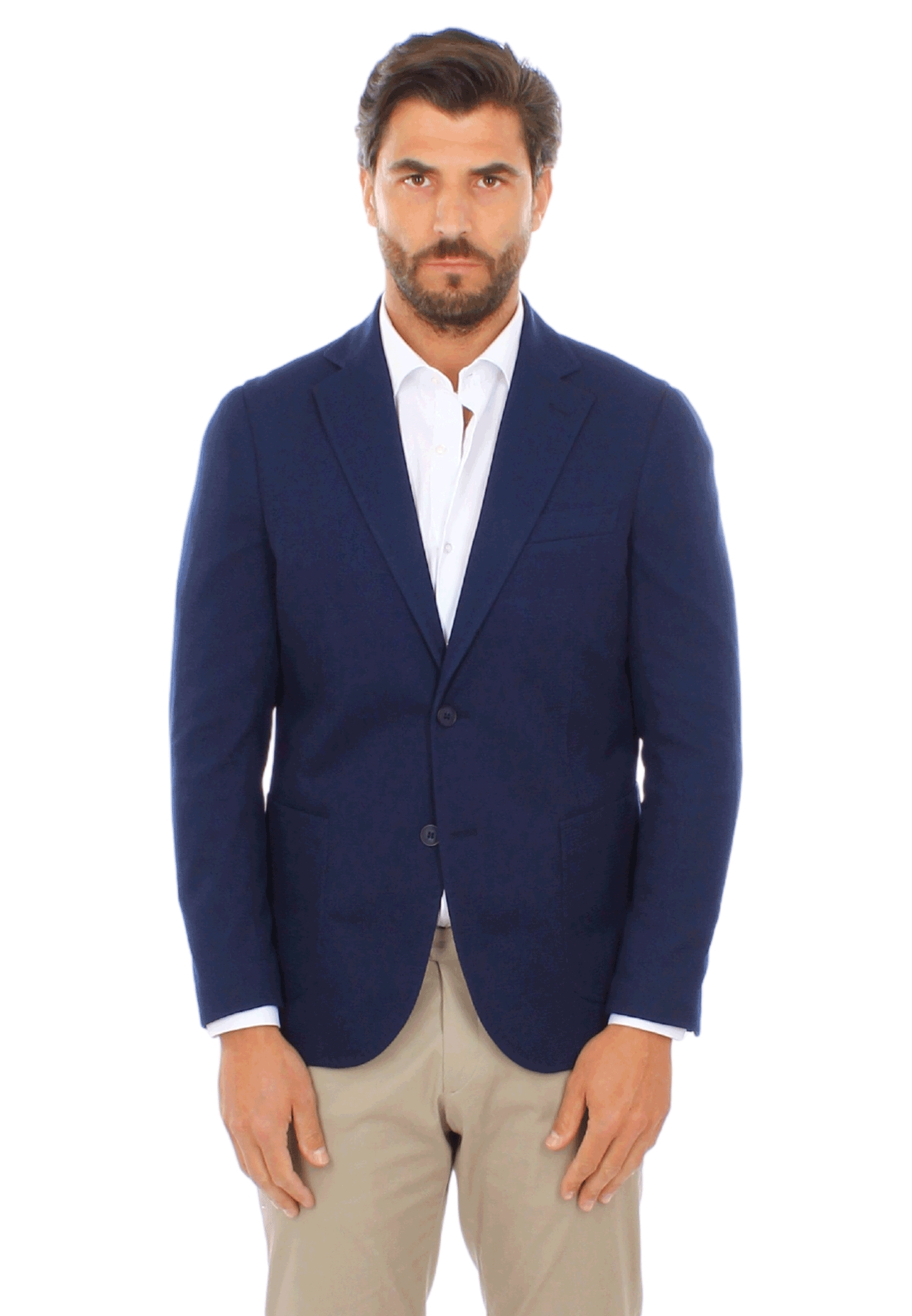 giacca-estiva-uomo-117bvv-1.jpg Giacca Elegante Uomo Slim Fit Primaverile Sfoderata Blazer Estivo Sartoriale | eBay - immagine 1