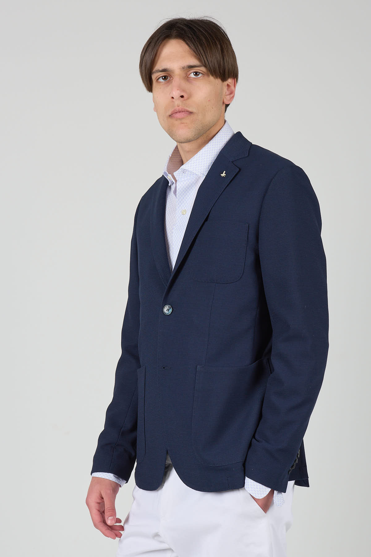 giacca-estiva-uomo-339izi-1.jpg Giacca uomo blu tessuto primaverile AT.P.CO. - immagine 1