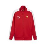 Giacca sportiva iconica T7 Puma Ferrari da uomo rossa