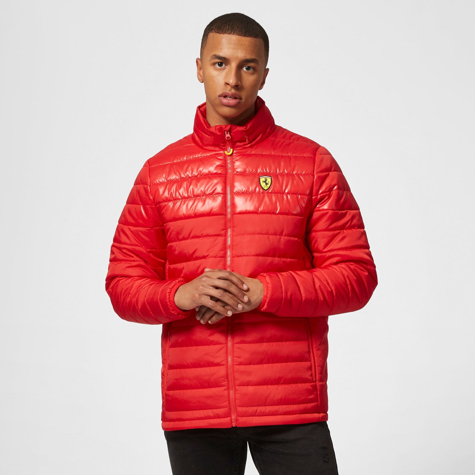 giacca-ferrari-778yck-1.jpg Giacca Uomo Scuderia Ferrari Padded Red | Motorsport Maranello Store - immagine 1