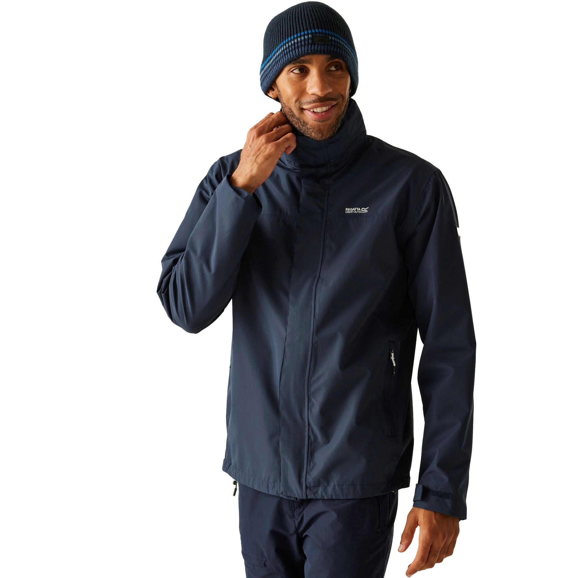 giacca-impermeabile-uomo-004fsn-1.jpg Giacca Impermeabile Uomo Regatta Matt II Blu Navy - immagine 1
