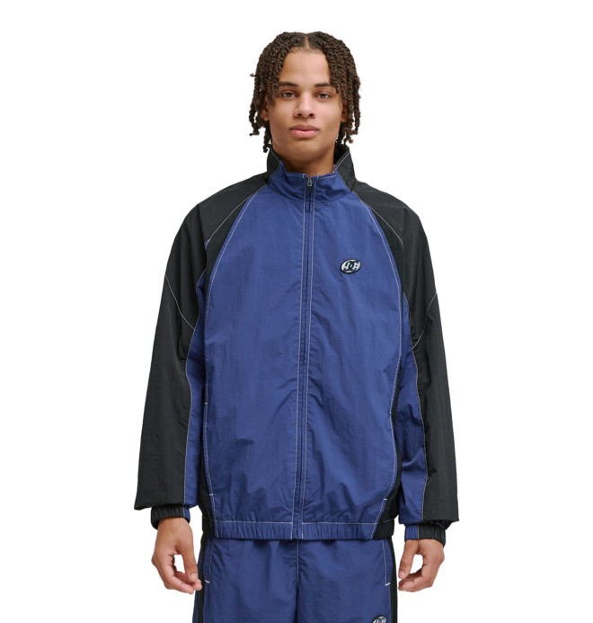 giacca-impermeabile-uomo-101uwu-1.jpg Flow Track Giacca Impermeabile Blu Uomo | DC Shoes - immagine 1